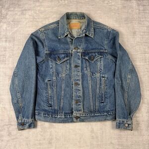 Levi's Jacket Mens 38R Blue 70s 80s 70506 Denim Type 3 Trucker Biker Western